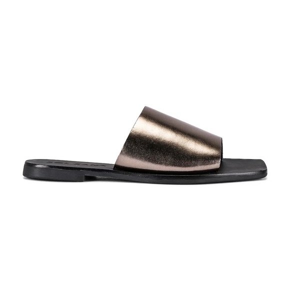 Solsana Mila Slide Sandal in Dark Silver NIB - Picture 11 of 11